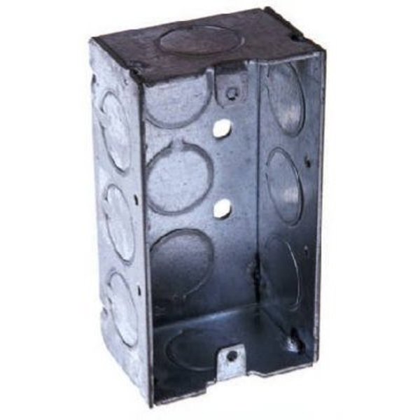 Racoorporated Electrical Box, 16.5 cu in, Handy Box, 1 Gang, Steel, Rectangular 8670
